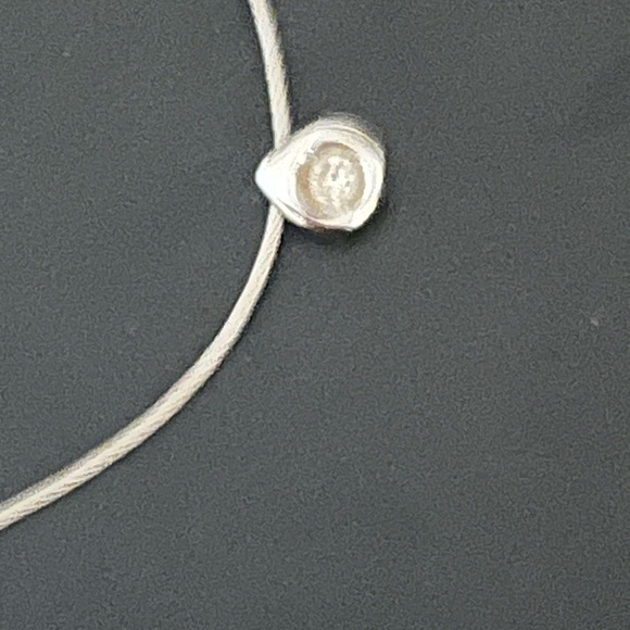 14k diamond solitaire necklace - Picture 6 of 7